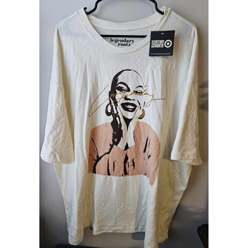 Legendary Rootz Black History Month Graphic Tee XL Women's Oversized Shirt